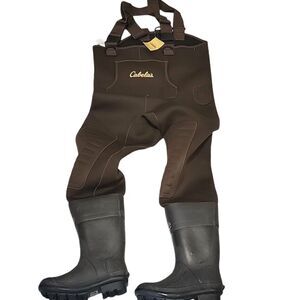 Cabela's Neoprene Classic Series II Hunting Chest Waders Solid Brown Booted SZ 6
